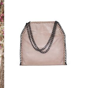 NWT SOLD OUT Vici Dolls Kiara Chain Handbag in Natural Taupe